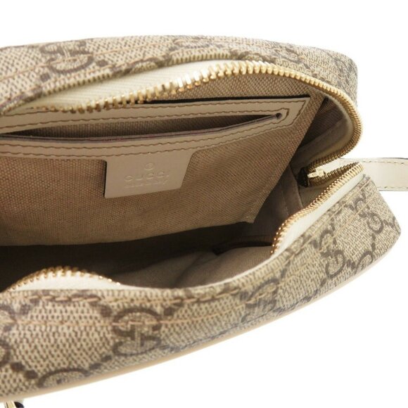 GUCCI Authentic Brown Canvas Shoulder Bag - Picture 6 of 10